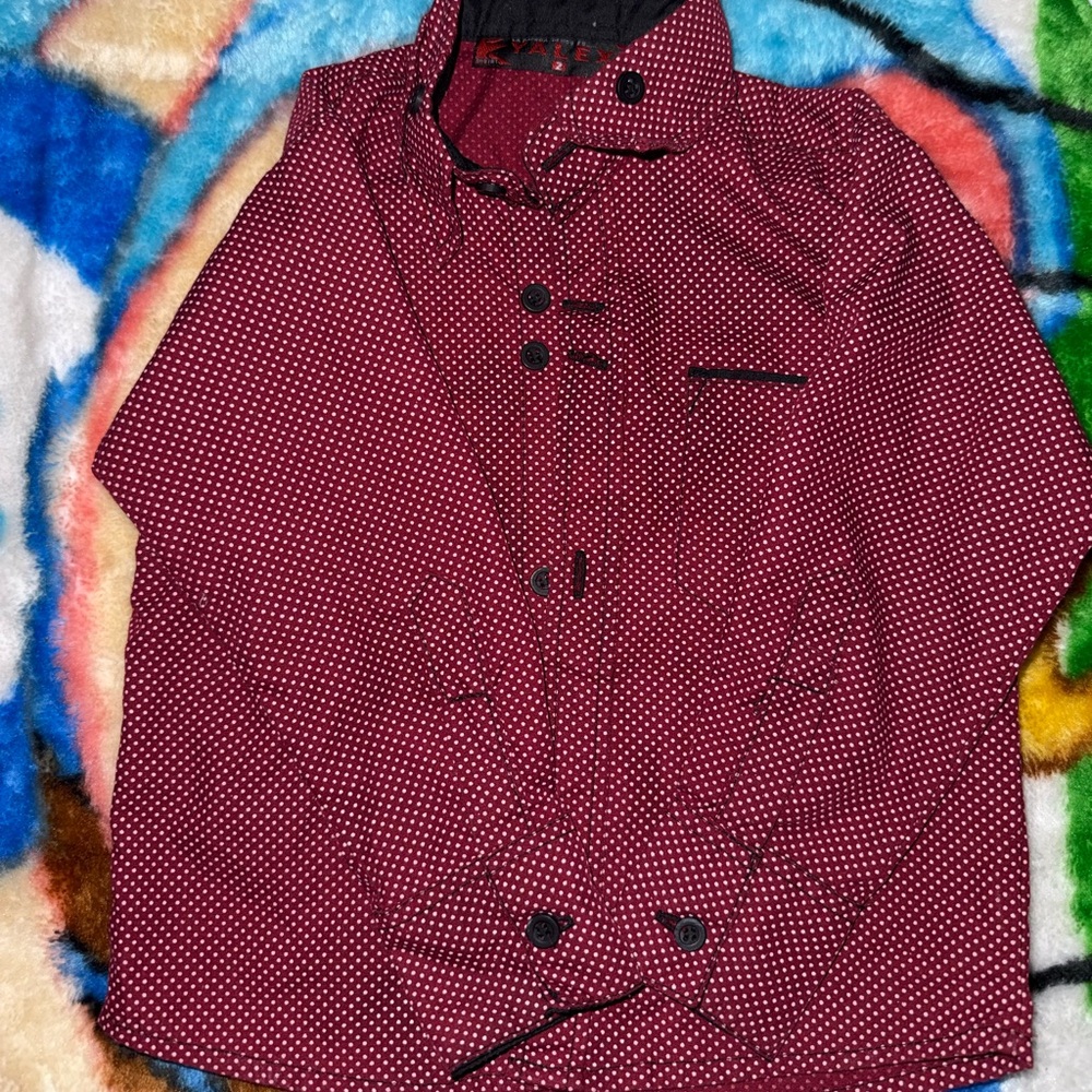 Polka Dot Button-Up Jacket
